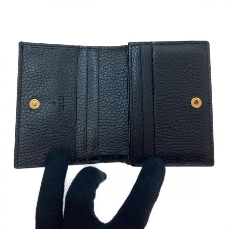 中古】 GUCCI グッチ カードケース ウォレット 658610 GGマーモント B