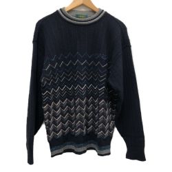 □□ KENZO GOLF メンズ ニット サイズ4 ネイビー Bランク