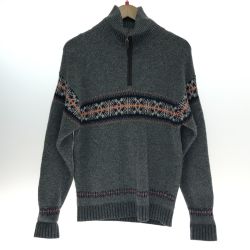 □□ McGREGOR マクレガー ハーフジップセーター ニット Mサイズ MM63-5801 グレー Bランク