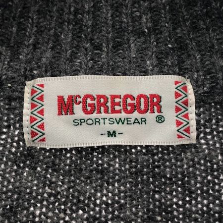  McGREGOR マクレガー ハーフジップセーター ニット Mサイズ MM63-5801 グレー