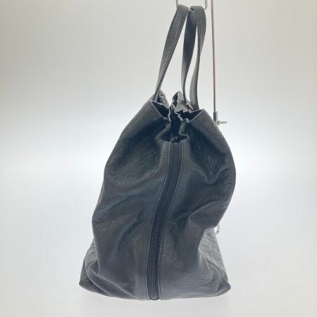   ボストンバッグ　オーストリッチ ブラック