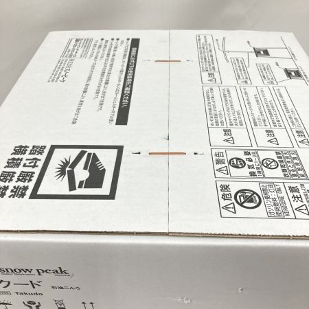  snowpeak スノーピーク タクードストーブ KH-002BK 未開封品 