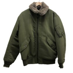 □□ BEAUTY & YOUTH ビューティーアンドユース メンズ衣料 ジャケット カルゼファーMA-1 SIZE L 1225-199-7877 オリーブ Bランク