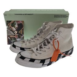 □□ off-White×converse 靴 スニーカー ハイカットスニーカー SIZE 28cm 163862C ホワイト Aランク