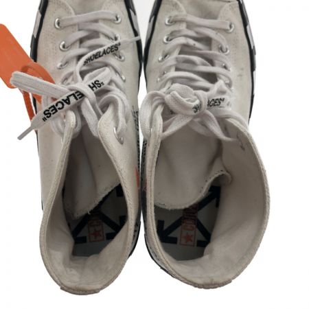  off-White×converse 靴 スニーカー ハイカットスニーカー SIZE 28cm 163862C ホワイト