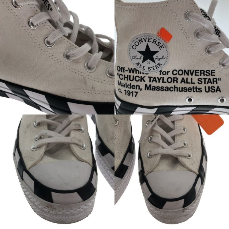 中古】 off-White×converse 靴 スニーカー ハイカットスニーカー SIZE