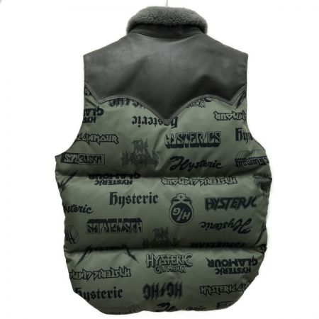  ROCKY MOUNTAIN×HYSTERIC GLAMOUR メンズ ベスト METAL LOGO総柄CHRISTYベスト　SIZE M 02173AV01 オリーブ