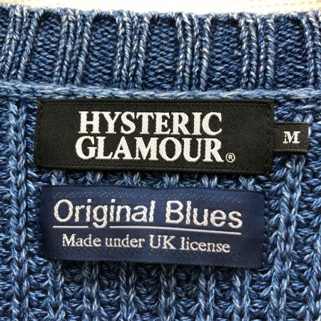  Hysteric Glamour ヒステリックグラマ メンズ ニット SIZE M 0263NS05 ブルー