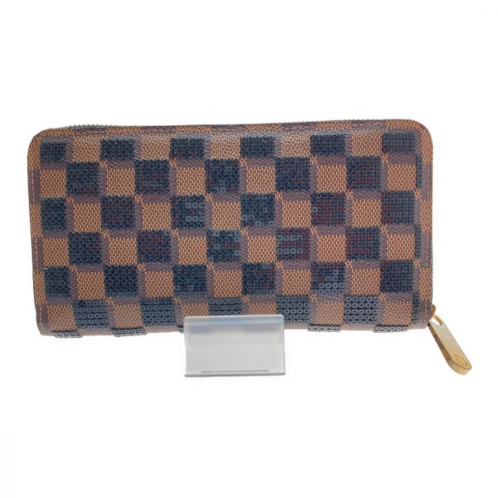 中古】 LOUIS VUITTON ルイヴィトン ダミエ パイエット ジッピー 