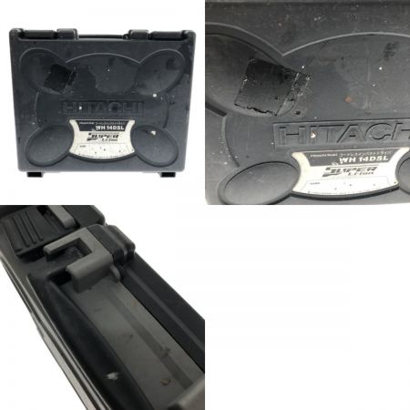  HITACHI 日立 工具 電動工具 インパクトドライバー　充電器・充電池1個・ケース付  14.4v  キズ・ヨゴレ有 WH14DSL イエロー