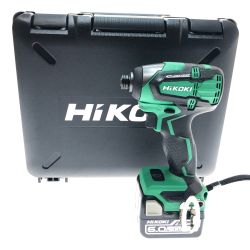 □□ HiKOKI ハイコーキ 工具 電動工具 インパクトドライバー 充電器・充電池2個・ケース付  14.4v WH14DB(2YC) グリーン Aランク