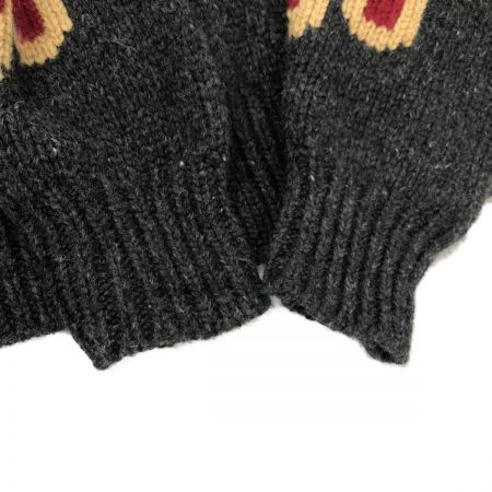  90s HARLEY-DAVIDSON メンズ ニット ファイヤージップニット SIZE M レッド