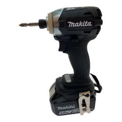 □□ MAKITA マキタ 充電式インパクトドライバ 充電器・充電池2個付 18v  TD148DRTXB Bランク