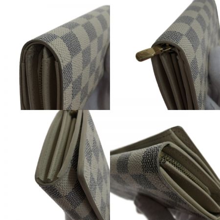  LOUIS VUITTON ルイヴィトン 財布 2つ折り財布 ダミエ・アズール ポルトフォイユ・トレゾール N61744