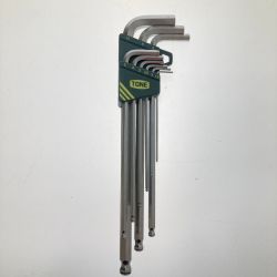 □□ TONE トネ マスターツールロングボールポイントL形レンチ　セット Bランク