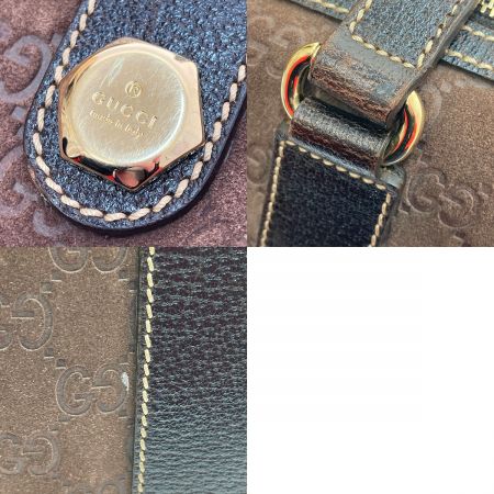  GUCCI グッチ ミニボストン　スエード生地 154180 214397 ブラウン