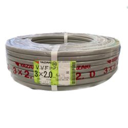 □□ YAZAKI VVFケーブル 3×2.0ｍｍ　100ｍ Sランク