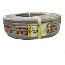 □□ YAZAKI VVFケーブル 3X2.0 100m Sランク