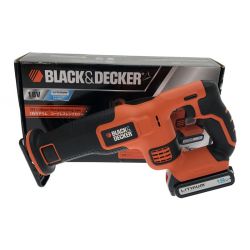 □□ BLACK+DECKER ブラックアンドデッカー 電動工具 レシプロソー  EXR18 レッド Aランク