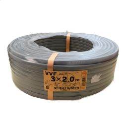 □□  工具 電材 VVFケーブル 100m 16.4kg 3X2.0 Sランク