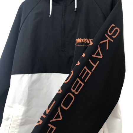  THRASHER スラッシャー メンズ衣料 ジャケット ナイロンアノラックパーカー SIZE XL ブラック×ホワイト