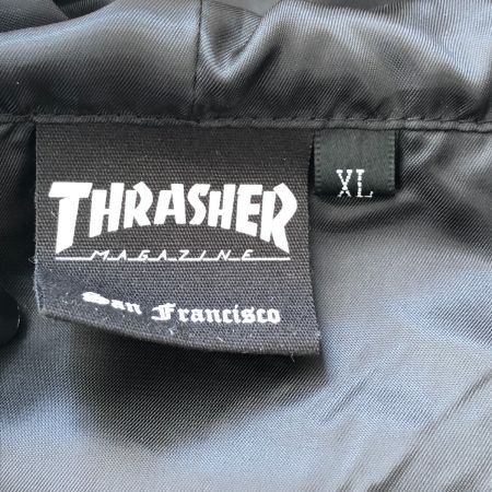  THRASHER スラッシャー メンズ衣料 ジャケット ナイロンアノラックパーカー SIZE XL ブラック×ホワイト