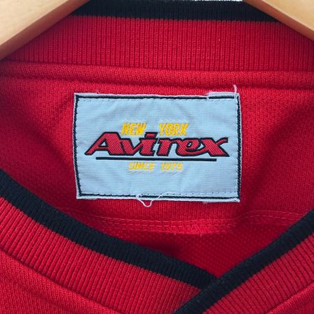  90s AVIREX メンズ衣料 シャツ 90s ベースボールシャツ SIZE 不明 613306 レッド
