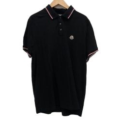 □□ MONCLER モンクレール メンズ衣料 ポロシャツ　シャツ MAGLIA POLO MANICA CORTA SIZE XXL E20918345600 84556 ブラック Bランク