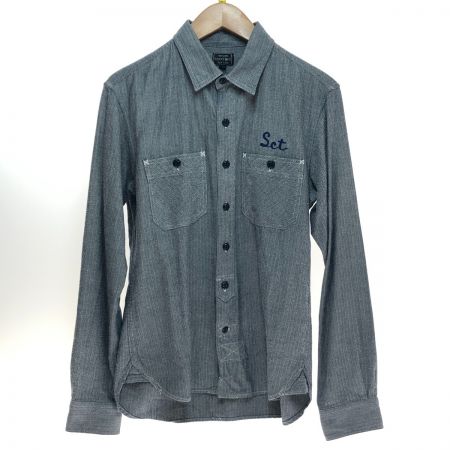  Schott ショット 長袖シャツ Sサイズ 3145056 グレー系