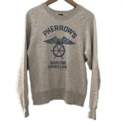 □□ PHERROW'S フェローズ メンズ衣料 スウェット サイズ36 アイボリー Bランク