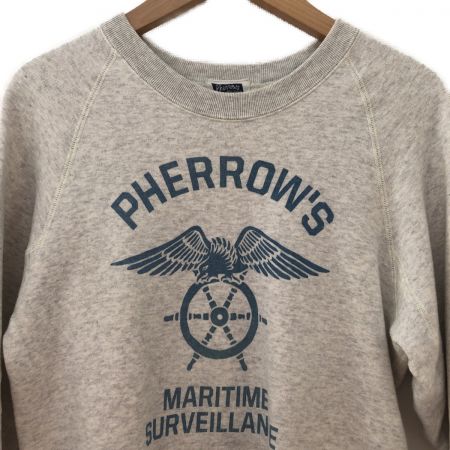  PHERROW'S フェローズ メンズ衣料 スウェット サイズ36 アイボリー