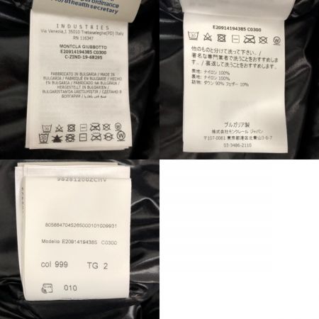  MONCLER モンクレール メンズ衣料 ジャケット ダウンジャケット   MONTCLA GIUBBOTTO  size 2 E20914194385 C0300 ブラック