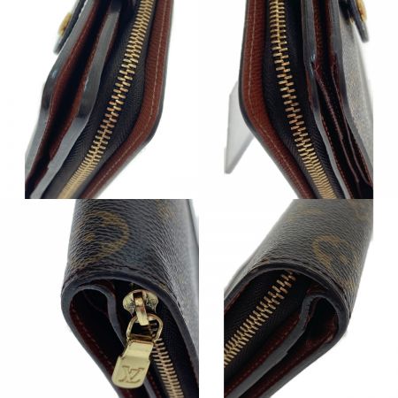  LOUIS VUITTON ルイヴィトン モノグラム コンパクトジップ M61667 ブラウン