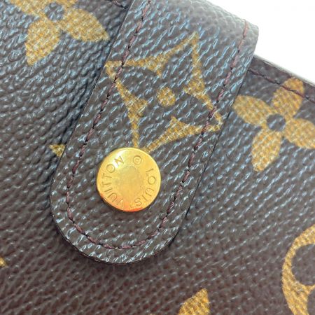  LOUIS VUITTON ルイヴィトン モノグラム コンパクトジップ M61667 ブラウン