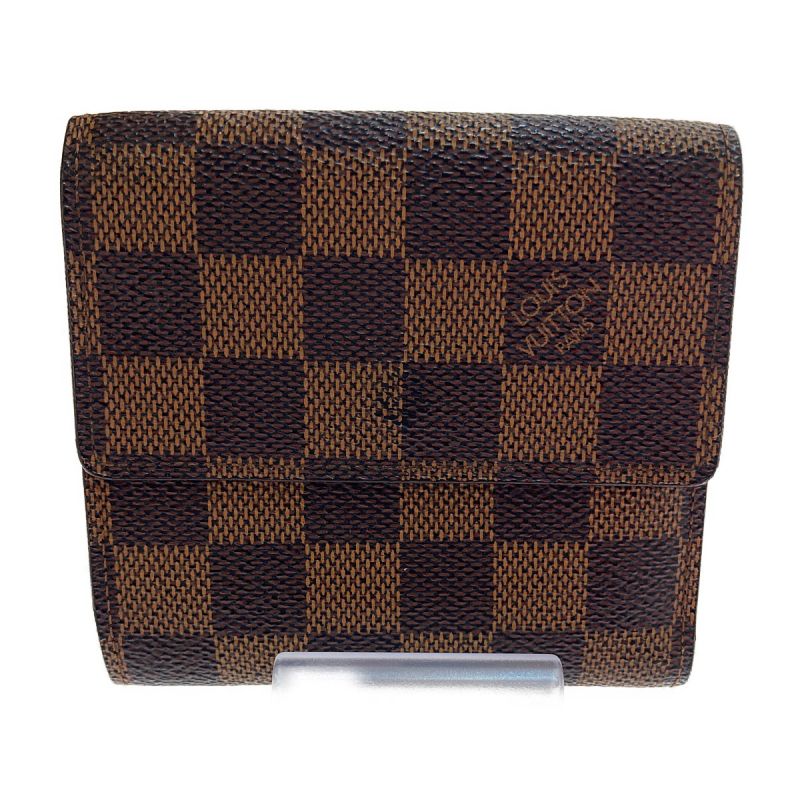 中古】 LOUIS VUITTON ルイヴィトン ダミエ ポルト モネ・ビエ