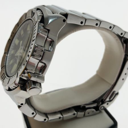  SEIKO セイコー 腕時計 自動巻き ダイバーズウォッチ ブラックモンスター　ステンレススチール 7S26-0350