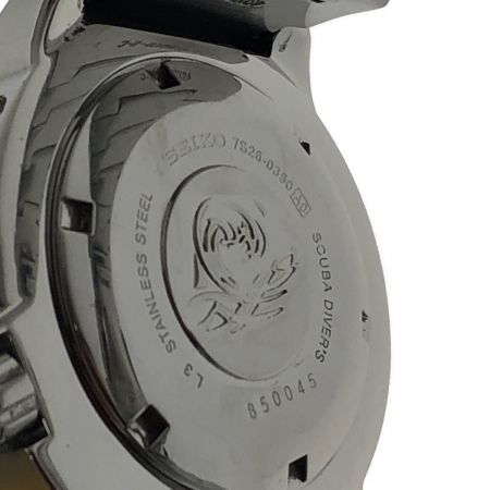  SEIKO セイコー 腕時計 自動巻き ダイバーズウォッチ ブラックモンスター　ステンレススチール 7S26-0350