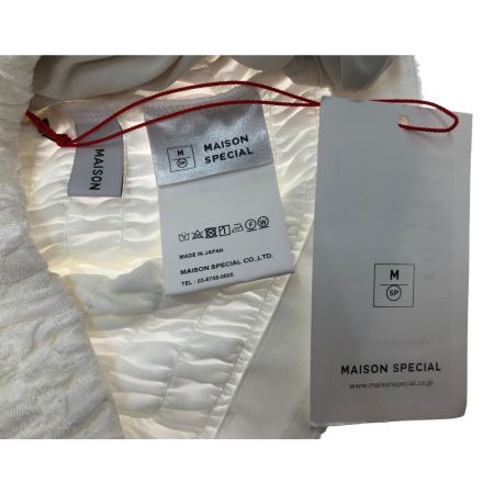  MAISON SPECIAL ダイヤシャーリングスカート　Freeサイズ 21221515201 ホワイト