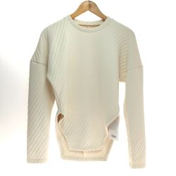 □□ MAISON SPECIAL サイドスリットキルトトップ Freeサイズ 21222415301 ベージュ Aランク