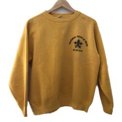 □□  メンズ衣料 スウェット 50～60s ビンテージスウェット SIZE L マスタード Bランク