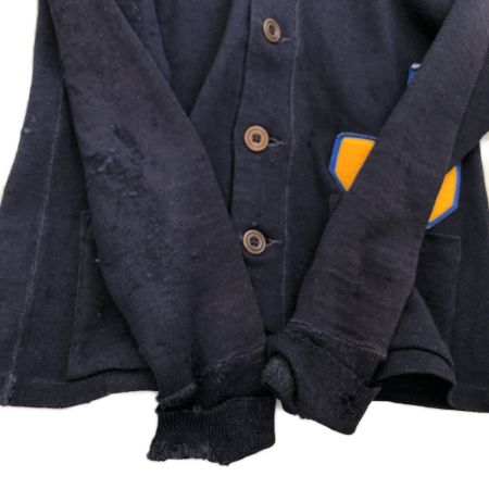  メンズ衣料 カーディガン 50~60s レタードカーディガン ネイビー  サイズ38 ネイビー
