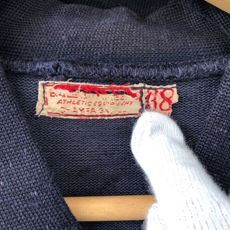   メンズ衣料 カーディガン 50~60s レタードカーディガン ネイビー  サイズ38 ネイビー