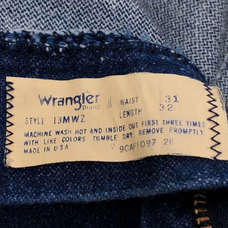  Wrangler ラングラ ストレートデニムパンツ W31×L32 13MWZ ブルー