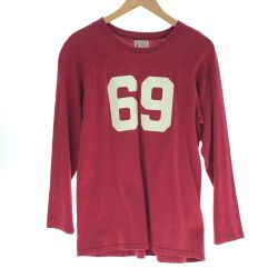 □□ JOE McCOY ナンバリングカットソー SIZE 38 レッド Cランク