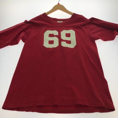  JOE McCOY ナンバリングカットソー SIZE 38 レッド