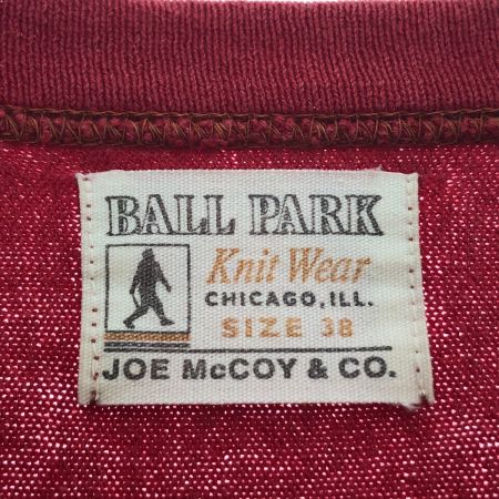  JOE McCOY ナンバリングカットソー SIZE 38 レッド