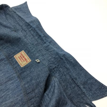  SUN SURF サンサーフ 長袖 ブルーシャンブレー ワークシャツ Mサイズ SS28522 ブルー