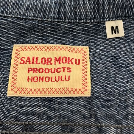  SUN SURF サンサーフ 長袖 ブルーシャンブレー ワークシャツ Mサイズ SS28522 ブルー