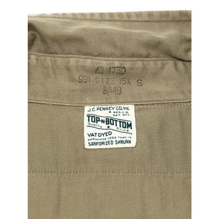  40~50s J.C.PENNY シャツ Sサイズ ベージュ