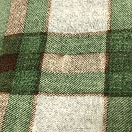  70s J.C.PENNY ジェイシーペニー チェック柄シャツ Mサイズ グリーン×ブラウン×グレー